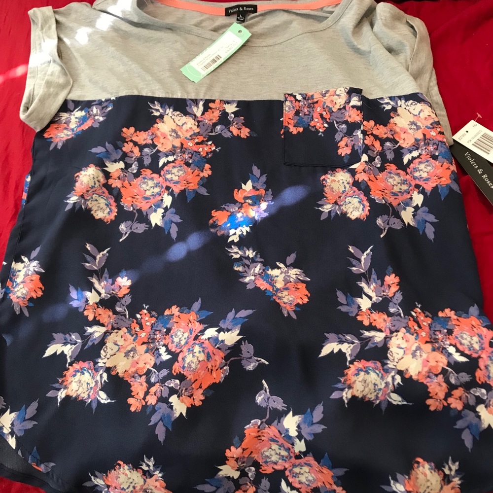 Violets and Roses shirt